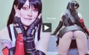 Spooky Boogie: Wedgie Yourself After Ruined Orgasm and Then Tifa Lockhart Let...