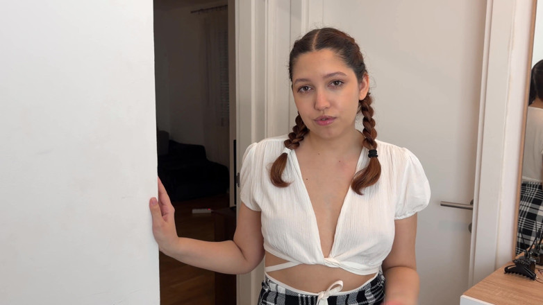 Mila Daisy: Fucked Best Friend's Daughter in Shiny Pantyhose