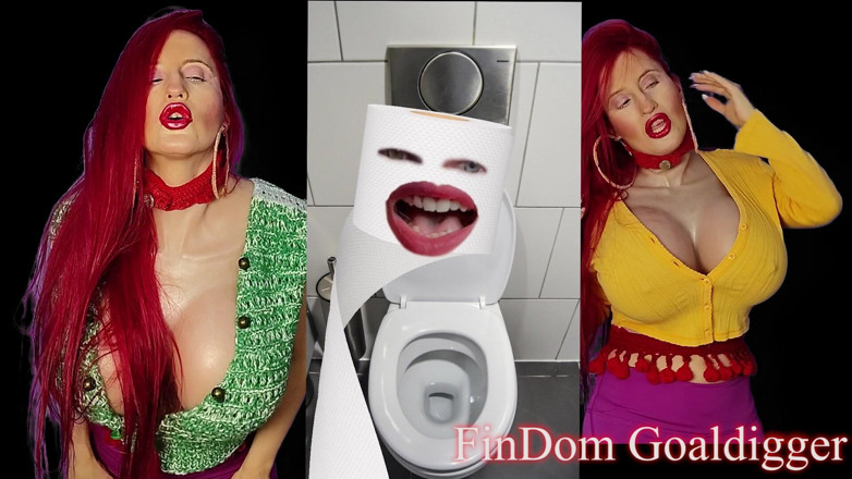FinDom Goaldigger: Transformation into Toilet Paper