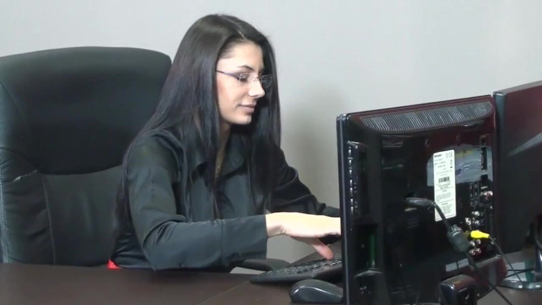 Just X Star: Fake-titted MILFS give each other pleasure in the office