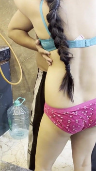 Jija Fucks Her Hot Saali in Kitchen