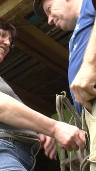 Couple fucks at the barn sex clip