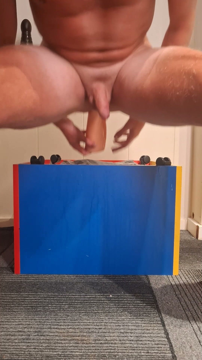 NoFace Twink X: Hot Twink Fisting &amp; Xl Dildo Ride Deep Anal Stretch &amp; Heavy...