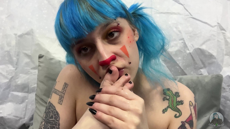 Alice Bean: Clown Feet Licking