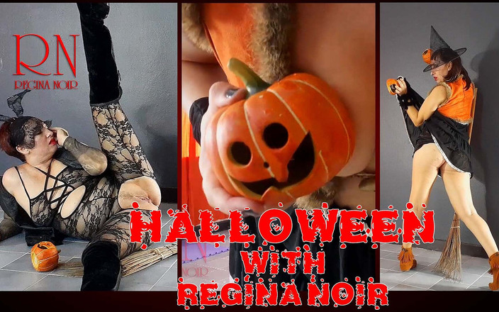 Regina Noir: Strega di Halloween in Rtgina Noir Strega con zucche e...