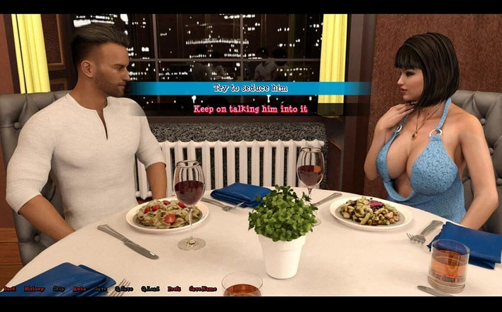 Erotic Krisso: 백합의 계곡 - 보스와 섹시한 저녁 식사.