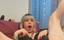 Skinny minxx productions: Sissy makes a mess with black dildo