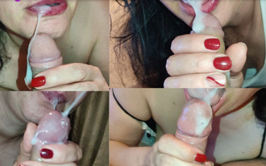 Winonna8: Latina MILF cum in mouth compilation