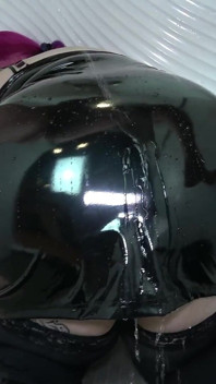 Lia Pisses All Over My Plump, Shiny Ass