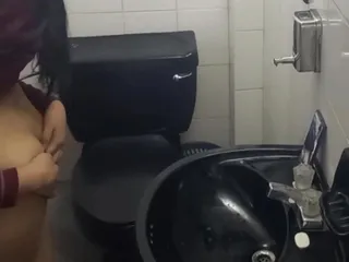 Astrid Cute: Students in the Bathroom of the Institute