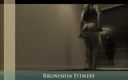 Bruninha fitness: Best Striptease Dancing Ever - Hot Muscle Girl Lapdance at Window