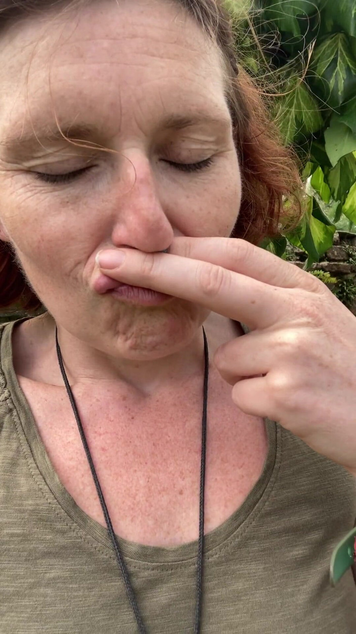 MistressWriggler: Smelling My Stinky Pussy Fingers in a Secluded Garden, Not...
