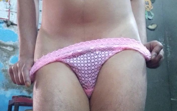 Lustyizlife: Horny Indian Teen Boy Wearing His Step Sister's Cute Pink...