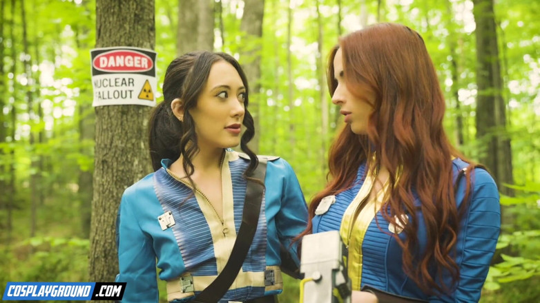 Cosplayground: Sage Hunter Makes Audrey Reid Cum in a Fallout Bunker -...