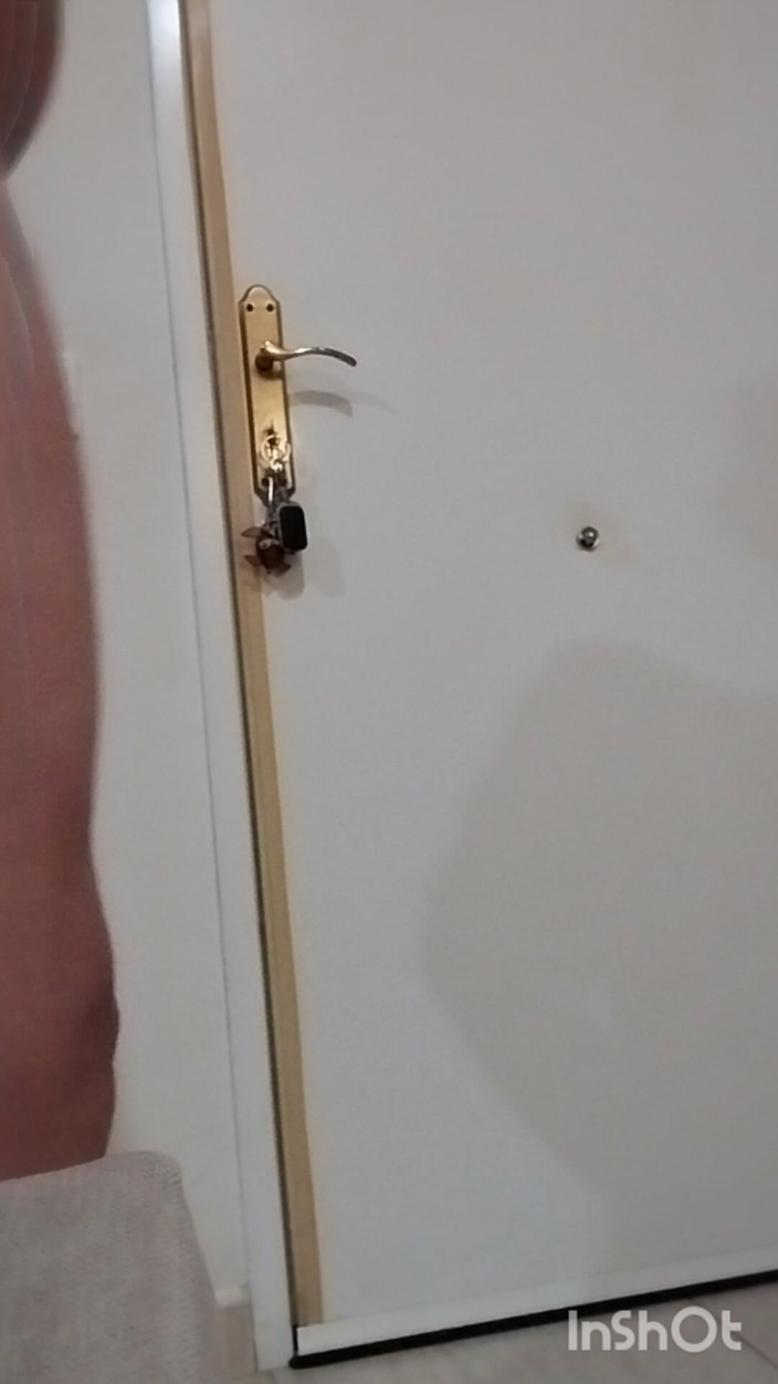 Morbosete000: Playing with My Ass Going Out the Door
