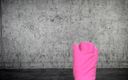 Ari Kajira: Arikajira invisible pink rubber gloves