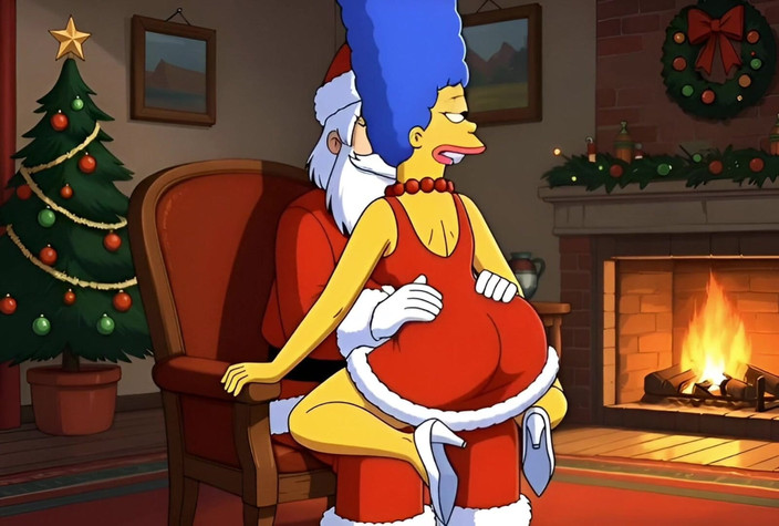 Octopussy Lovers Club: Santa Claus šuká vdanou ženu v domácnosti Marge Simpson na Štědrý den