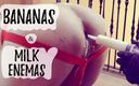 Fetish Explorers: Extreme femdom milk enema &amp;amp; banana experiments