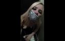 Selfgags classic: Kinky Night Out: Self-Gagged In Club Toilets!