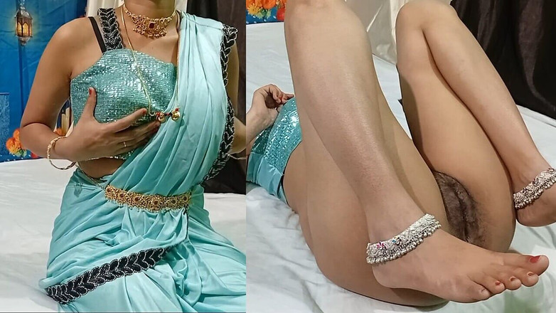 Vamika: Südindisches bhabhi in Sari sieht sehr sexy aus, sie liebt...