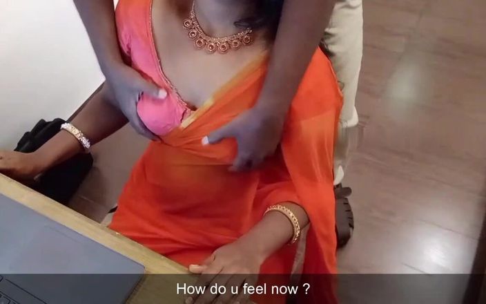 Luxmi Wife: Wife Fucks Manager in Office Transparent Saree