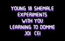 Shemale Domination: Solo audio - joven de 18 travesti experimenta contigo aprendiendo a dominador...