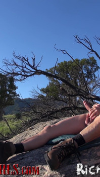 Mature Man Fucks Young Woman in Nature