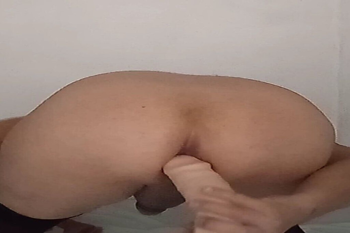 Porn sex: Big Dildo in My Anus