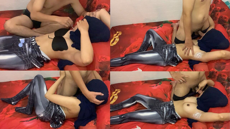 Hamster_Ball: マレーシアのヒジャブスパイダーガールコスプレワックス脇の下-ハッピーエンド!!