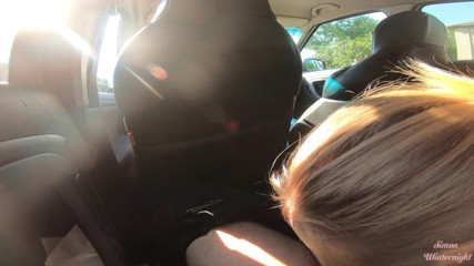 YSP Studio: Risky Car Blowjob During Taxi Ride