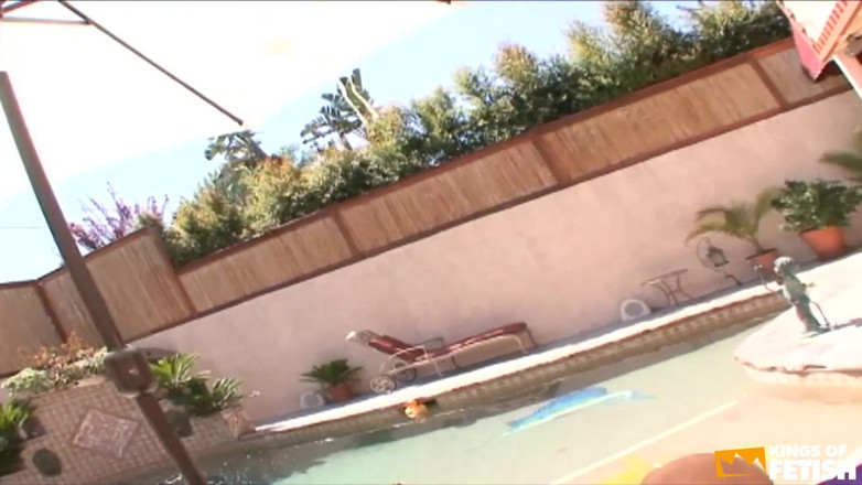 Big Tits for You: Lucky guy pounds deep two busty babes outdoor by the...