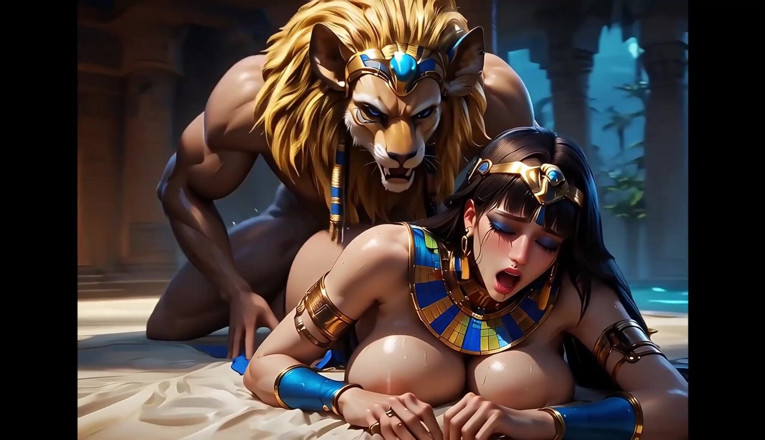 Horny van stevie: Cleopatra anime follada por Sphynx God Ai