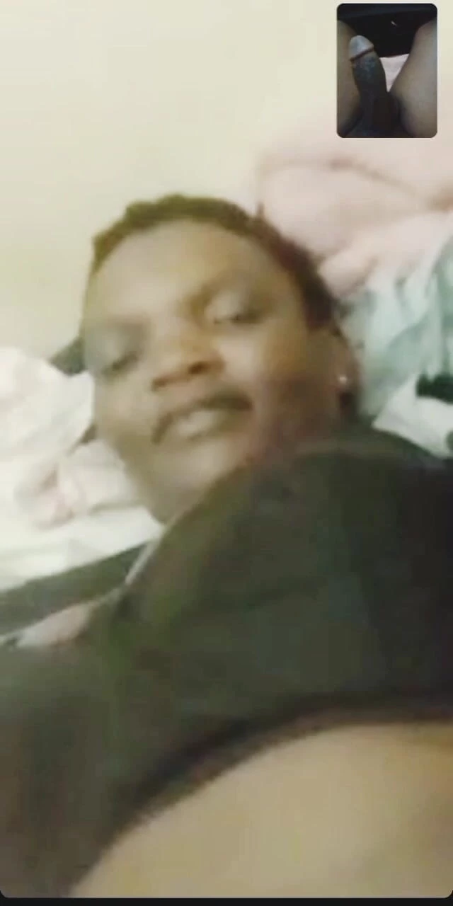 Me and my new slut: Horny Black Stepmmama Masturbating on Video Call with BBC Guy