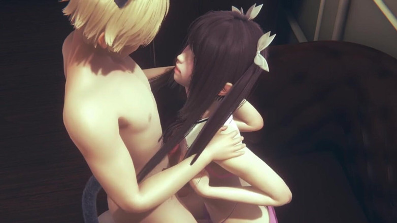 Yaoitube: Yaoi Femboy - kuki boobjob और तीन लोगों की चुदाई