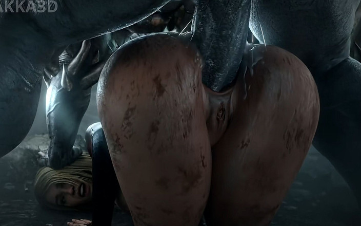 Naughty Sluts: Quakka3d 하드 애널 섹스 핫한 큰 엉덩이 맛있는 강아지 스타일 삼키는 거대한 괴물 자지 달콤한 격렬한 쾌락 인정사정 없는 섹스