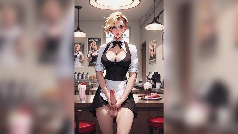 TRANSH: Trans onani stor kuk