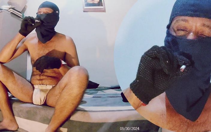 Stink HairyMale: Jockstrap'a boşalma