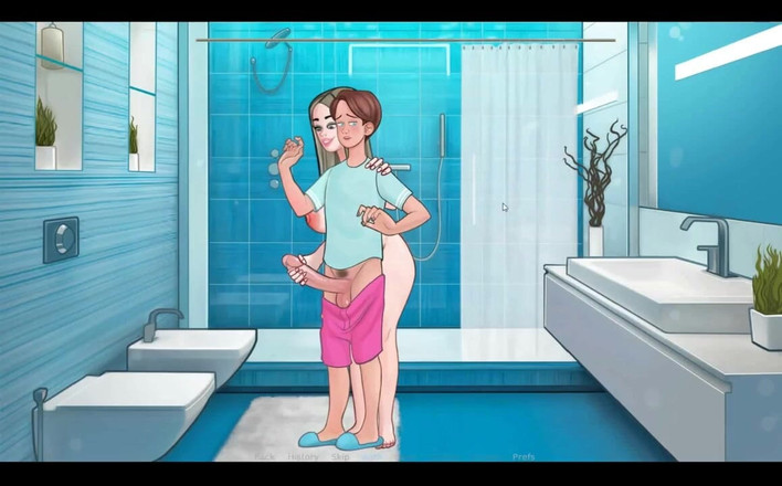 Erotic Krisso: Seks notu bayan white bathoom eğlencesi