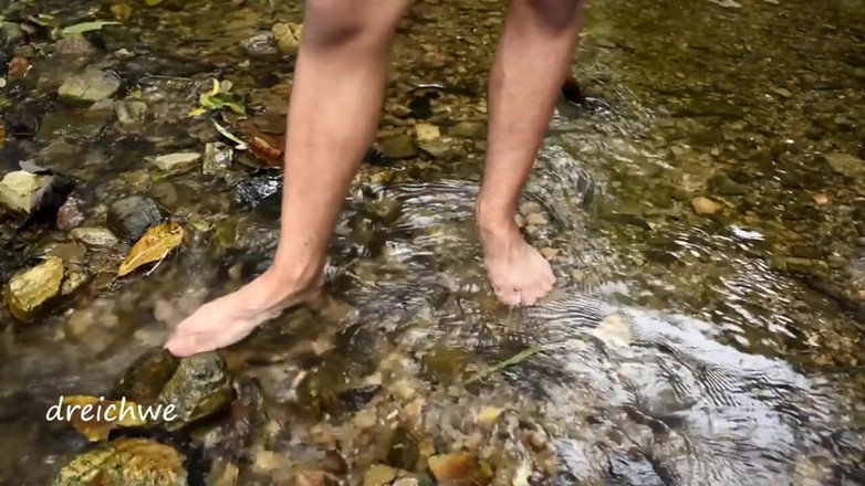 Dreichwe: A foot bath in the river