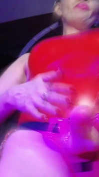Red Rubber Dominatrix Eva Latex Femdom BDSM Solo Strapon Toys Big Ass MILF Fetish Hot Sexy