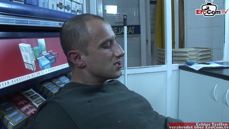 EroCom: Hot slut with small tits gets fucked in a kiosk