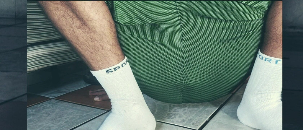 Stink HairyMale: White Socks and POV From My Body