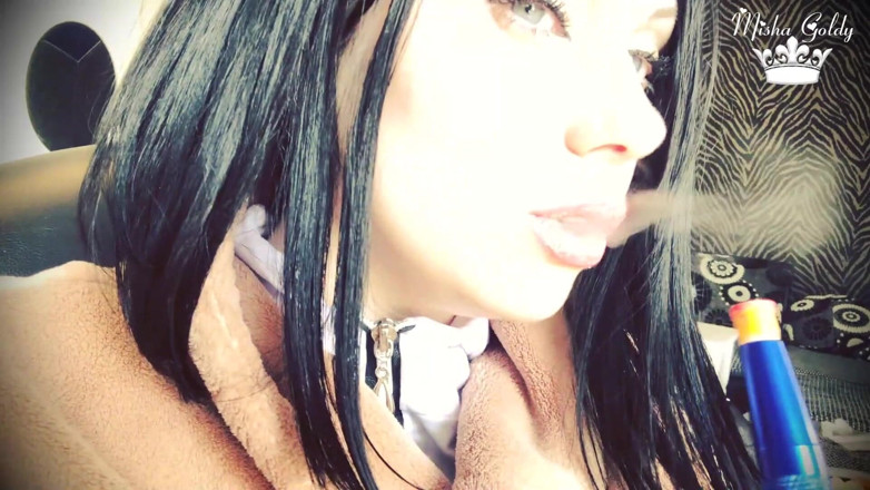 Goddess Misha Goldy: Sensual Hookah Smoking Compilation