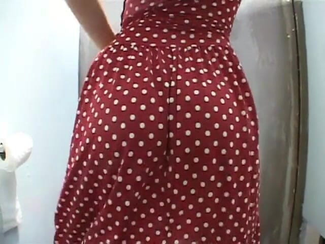 POV X: Sexy brunette in the bathroom