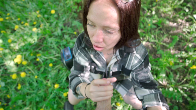 YSP Studio: Outdoor Fun with Nerdy Girl in Glasses