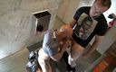 Gaybareback: Aymeric Deville fucked bareback in public toilet