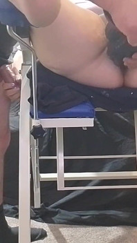 Big Black Dildo Leavs Me Gape Open