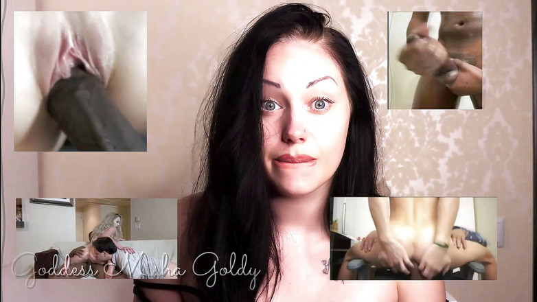 Goddess Misha Goldy: Tréninkové programování děvky s velkým černým pérem!!