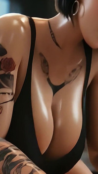 Friend’s Tattooed Asian Alt GF Part 2 - She Came Back for More - Fucking