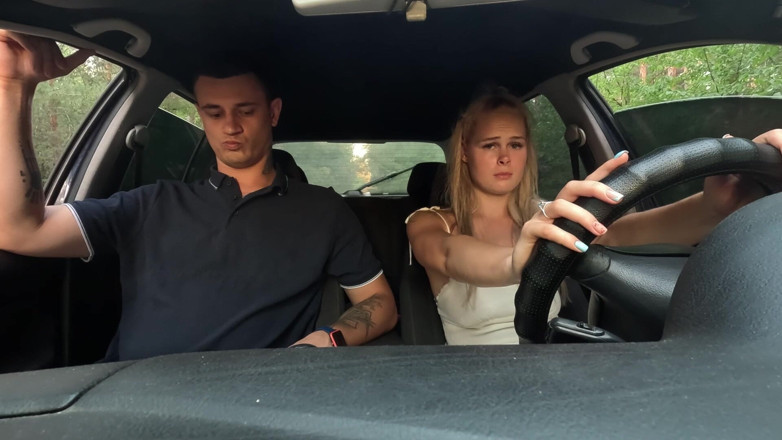 HotPrincessUA: Cranking &amp; Cum Inside: Stepsister Starts the Car with My Load